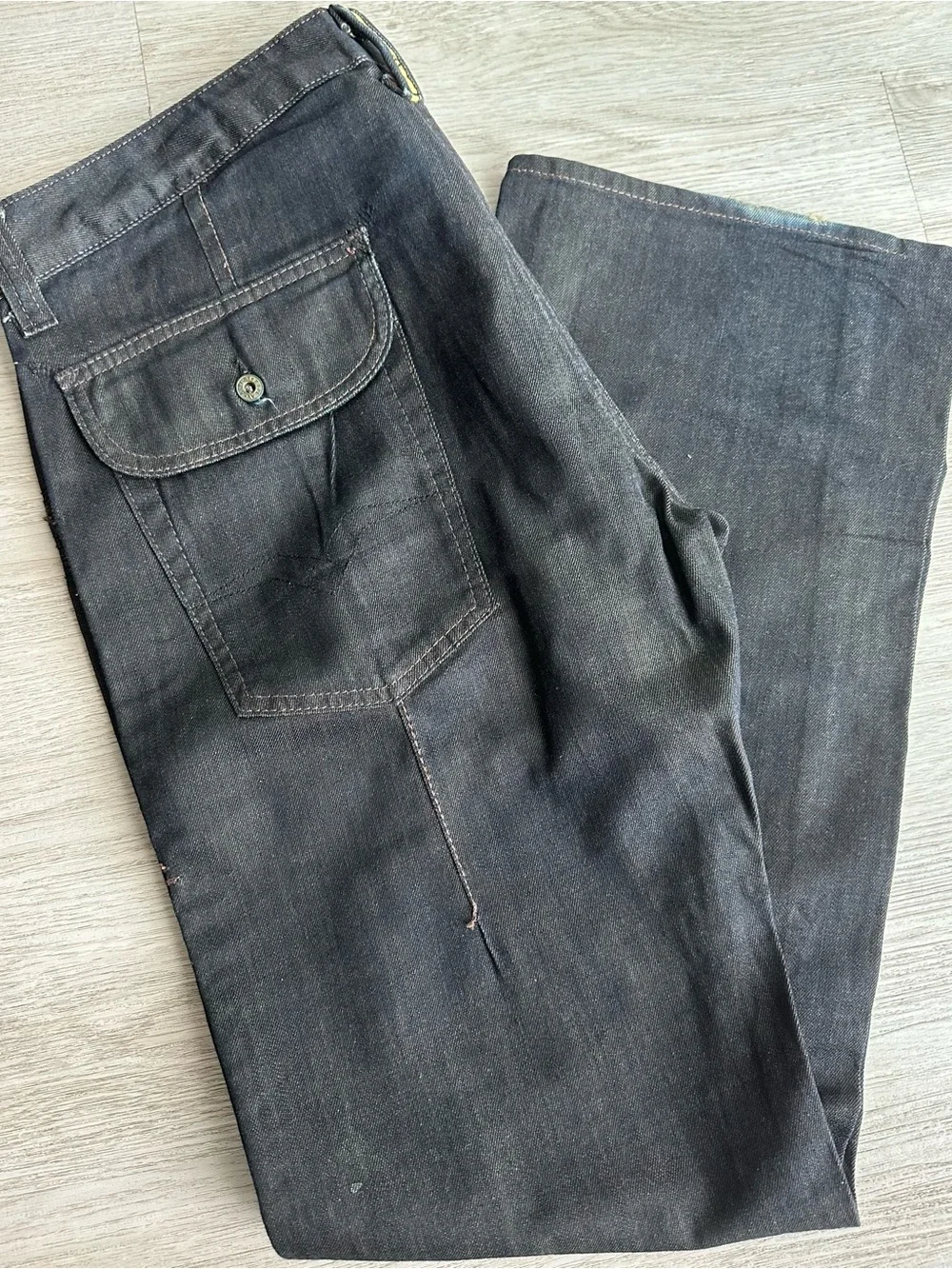 Men's Black Workwear Jeans - Durable Straight Leg